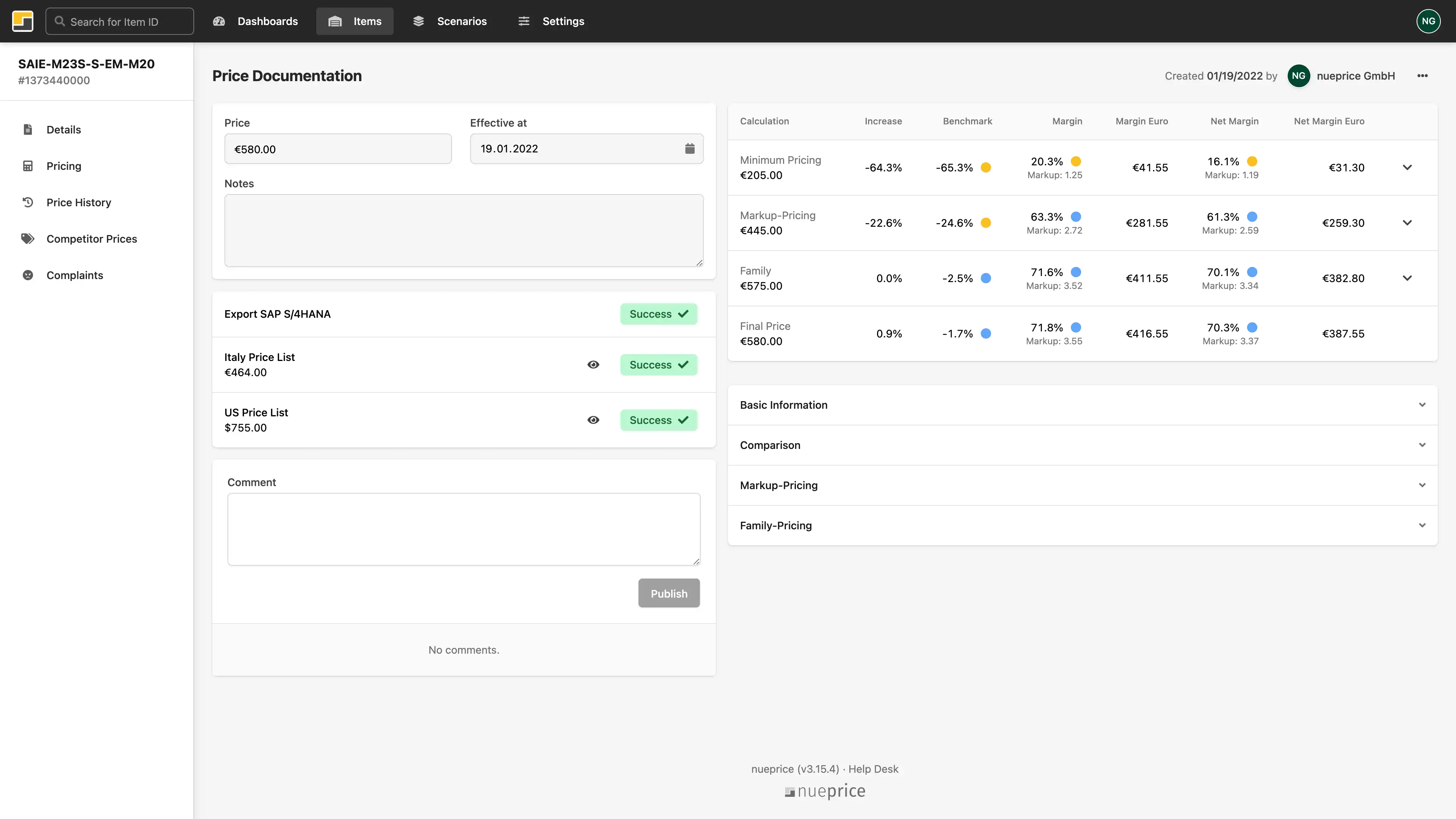 Review-Workflow mit ausstehender Freigabe